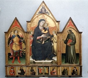 Madonna con Bambino in trono tra due angeli e i Santi Michele Arcangelo e Francesco