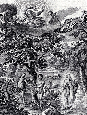 creazione di Adamo e il paradiso terrestre