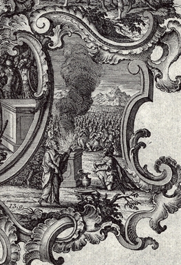 Saul offre l'olocausto