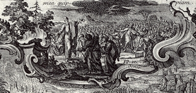 Saul offre l'olocausto