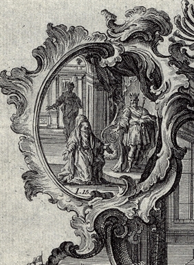 Bethsabea chiede a David la corona per Salomone