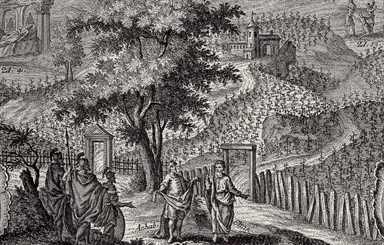 Elia sceglie Eliseo come suo discepolo coprendolo col suo mantello