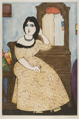 Giovane donna in bianco