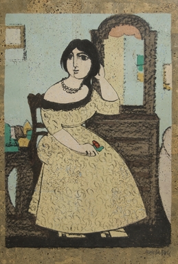 Giovane donna in bianco