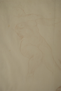 studio di nudo femminile per il Salone del Palazzo del Podestà di Bologna