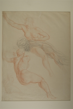studio di nudi femminili per il Salone del Palazzo del Podestà di Bologna