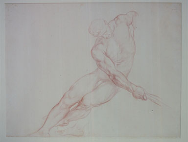studio di nudo maschile per il Salone del Palazzo del Podestà di Bologna