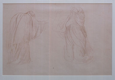 studio di due figure femminili per il Salone del Palazzo del Podestà di Bologna
