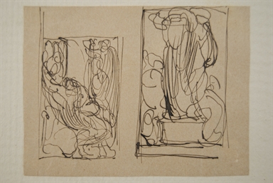 studio con composizione di figure