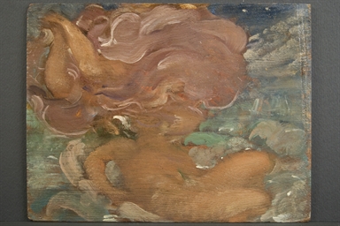 Bozzetto di nudi tra le nubi