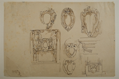 studio di decorazioni parietali e stemmi