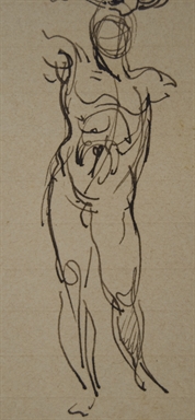 studio di figure umane e animali