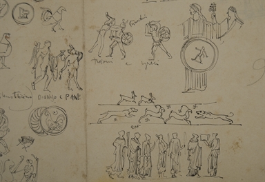 studio di divinità, eroi e raffigurazioni di animali di arte greca