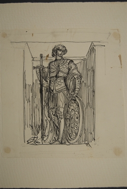 cavaliere in armatura della villa Costantini Brancadoro di S. Benedetto del Tronto