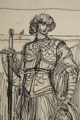 cavaliere in armatura della villa Costantini Brancadoro di S. Benedetto del Tronto