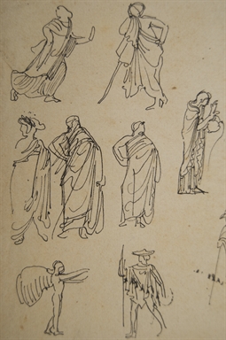 studio di divinità e personaggi greci