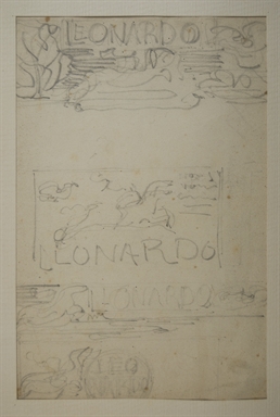 studio per la testata della rivista Leonardo