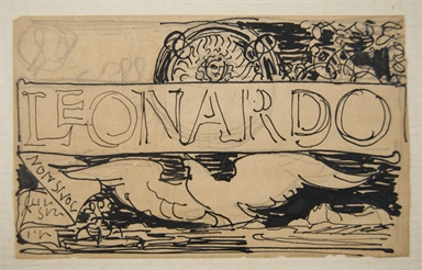 studio per la testata della rivista Leonardo