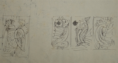 studio di decorazioni per carte da gioco