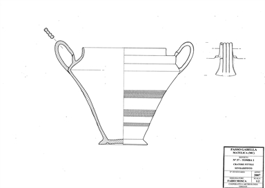 vaso situliforme con coperchio