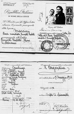 Archivio Storico per l'Emigrazione Marchigiana, Fondo Rosa Mascini - 1920/09/29