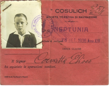 Archivio Storico per l'Emigrazione Marchigiana, Fondo Eliseo Corvatta - 1925/10/15