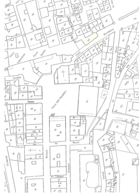 Casa in linea sulle mura