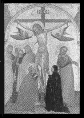 Crocifissione di Cristo e donatrice