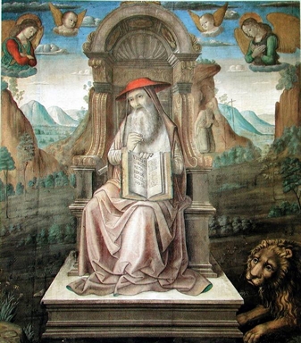 San Girolamo in trono