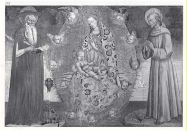 Madonna con Bambino in gloria, San Girolamo, San Francesco d