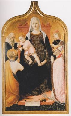 Madonna con Bambino in trono, Sant