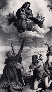Madonna con Bambino in gloria, San Girolamo e Sant
