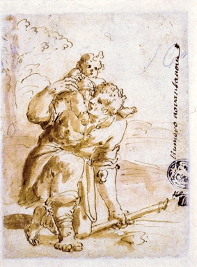 Studio per San Cristoforo con il Bambino