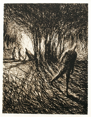 Figure maschili e fuoco