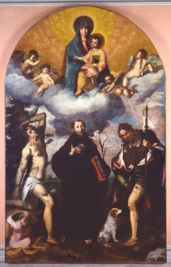 Madonna col bambino e santi