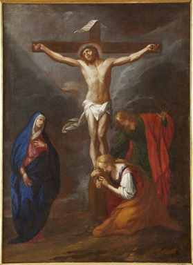 Cristo in croce, la Madonna, San Giovanni e la Maddalena