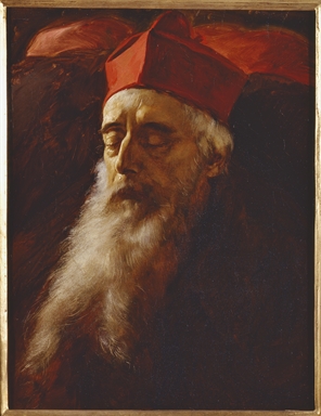 Testa del cardinale Micara; studio sul cadavere