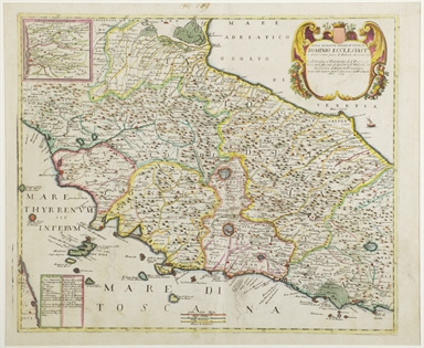 Carta geografica dei possedimenti ecclesiastici dentro e fuori d'Italia