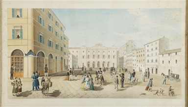 Veduta di piazza Roma ad Ancona