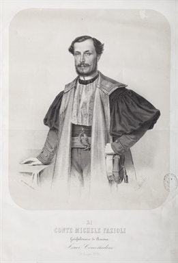 Al conte Michele Fazioli, gonfaloniere di Ancona i suoi concittadini