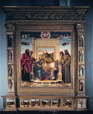 Incoronazione di Maria Vergine tra San Paolo, San Pietro, San Girolamo e San Francesco d'Assisi