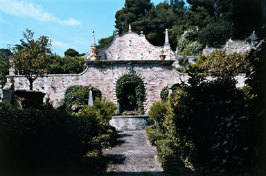 Particolare del giardino di Villa Sgariglia