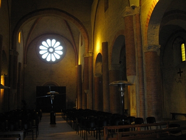 Interno dell'Abbazia di Santa Maria di Chiaravalle di Fiastra