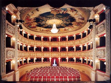 Veduta dei palchi del Teatro Civico di Porto San Giorgio