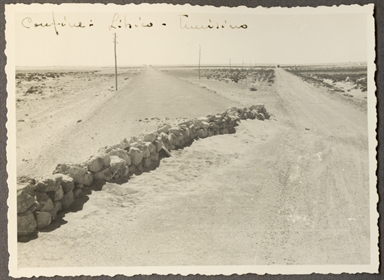 Veduta del confine Libico-Tunisino