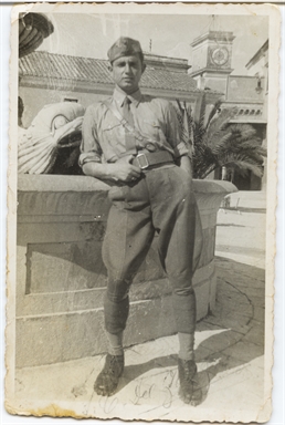 Ritratto di Giuseppe Del Zozzo da militare in Libia