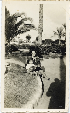 Ritratto di Irma Del Zozzo con Amleto Manganelli