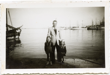 Paola e Luciano Del Zozzo con il loro papà Emilio