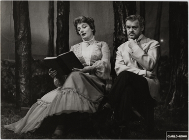 Andreina Pagnani in una scena del film Il gabbiano, di Mario Ferrero, 1959