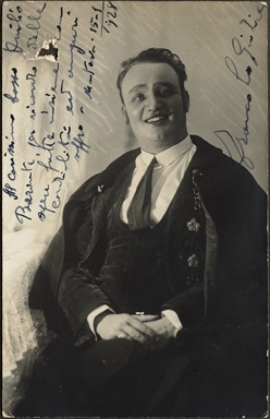 Ritratto del cantante lirico Franco Lo Giudice